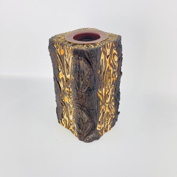 Fernwood Natural NZ Tree Fern Wood Vase 8” - Picture 1 of 4